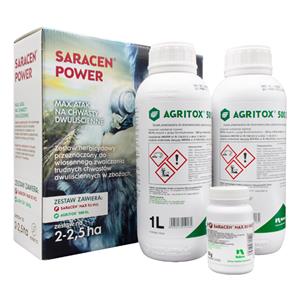Saracen Power Pak (Saracen Max 80 WG 50g + 2 x Agritox 500 SL 1L)