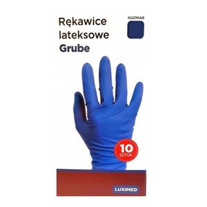 Rękawice Lateksowe Niebieskie 10szt. Rozmiar XL