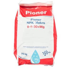 Pioner NPK Makro 25kg  9-5-30+Mg czerwony