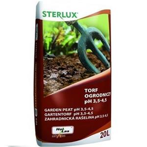 Torf Ogrodniczy Kwaśny pH 3,5-4,5 Sterlux 20l